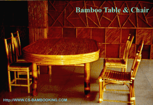 Bamboo Chair and Table